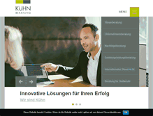 Tablet Screenshot of kuehn-beratung.de